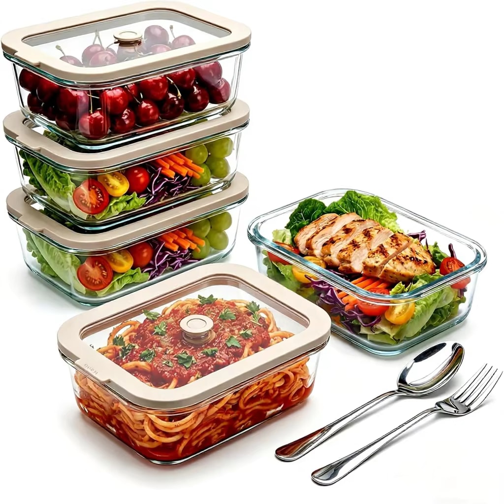Glass 35 Oz Rectangular Food
