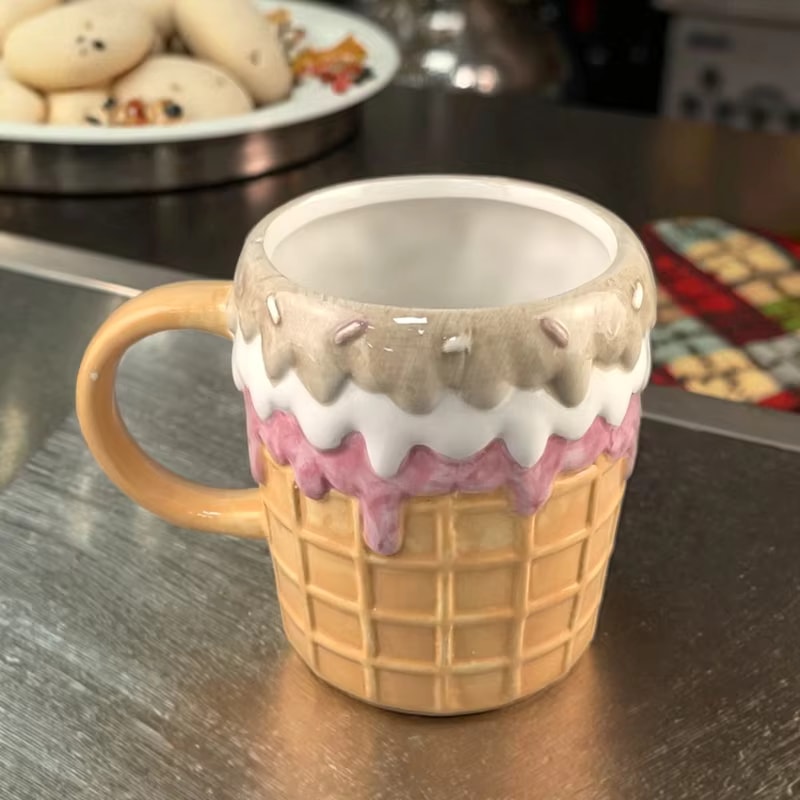 Ice Cream Cone Shaped Mug
