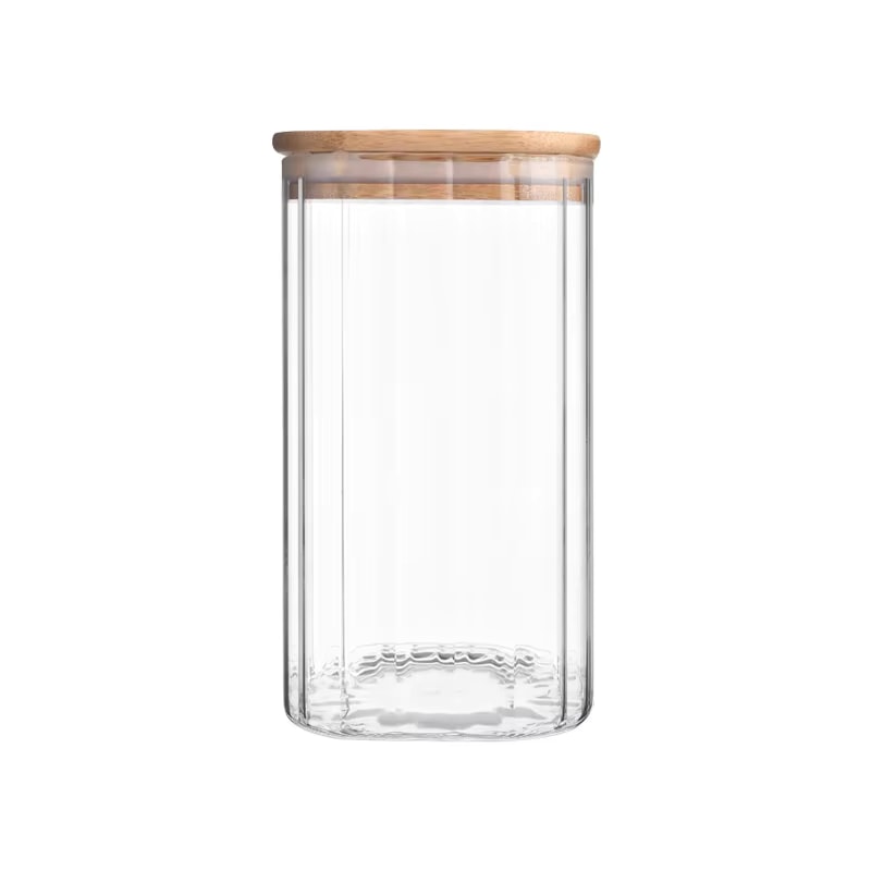 Sealed Jar with Wooden Lid