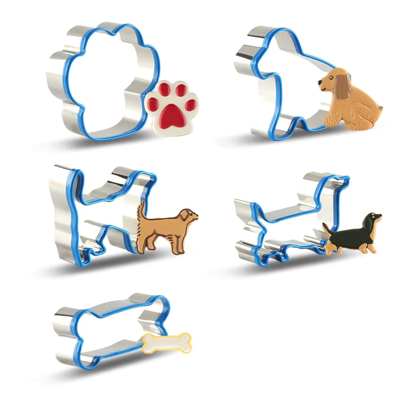 Stainless Steel Puppy-shaped Cookie Cutters