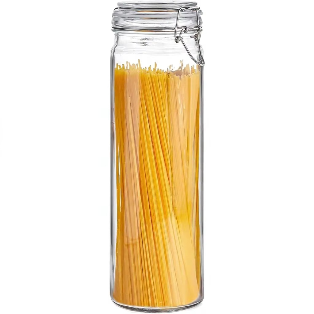 Glass Tall Pasta Containers Airtight