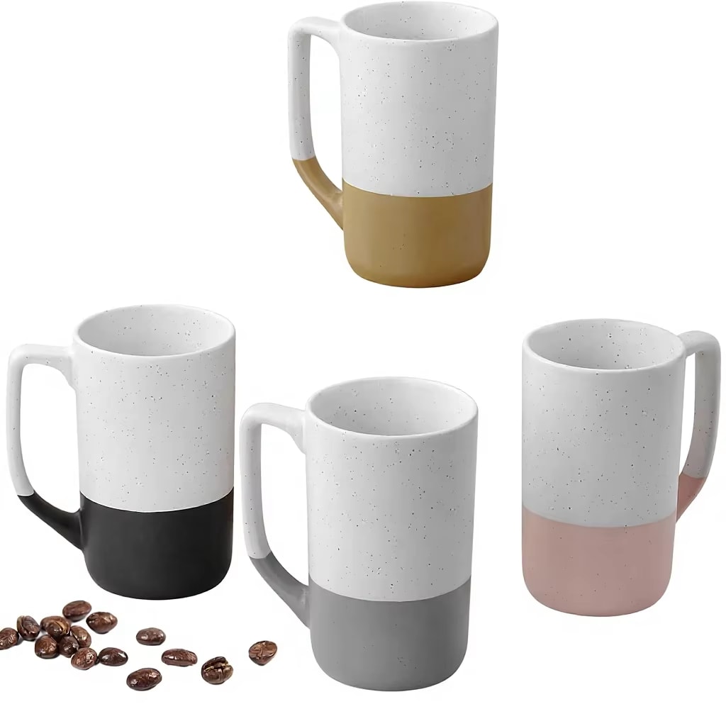 Large Ceramic Coffee Mug Set