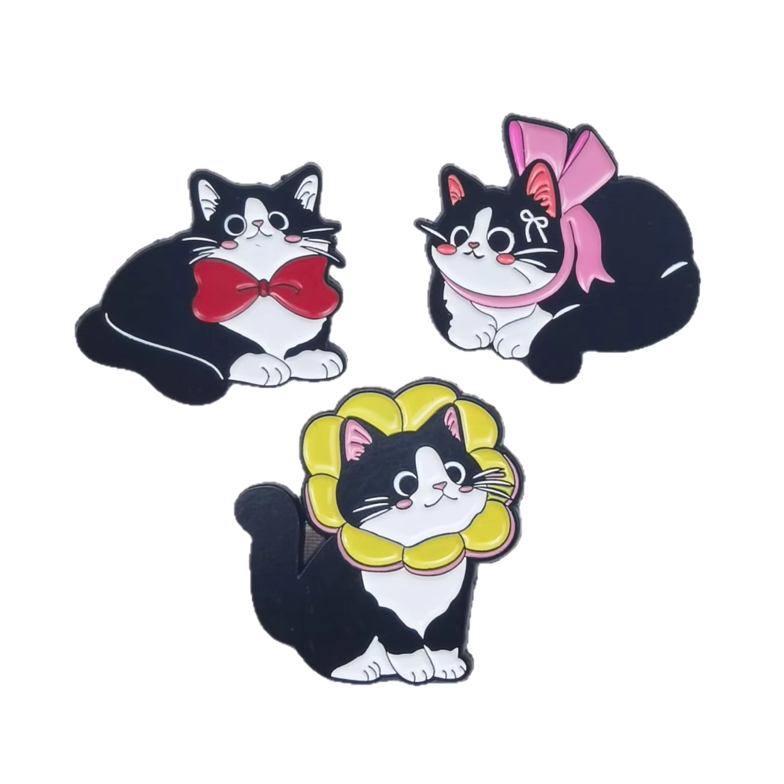 Cat Badge Collar Pin Accessory