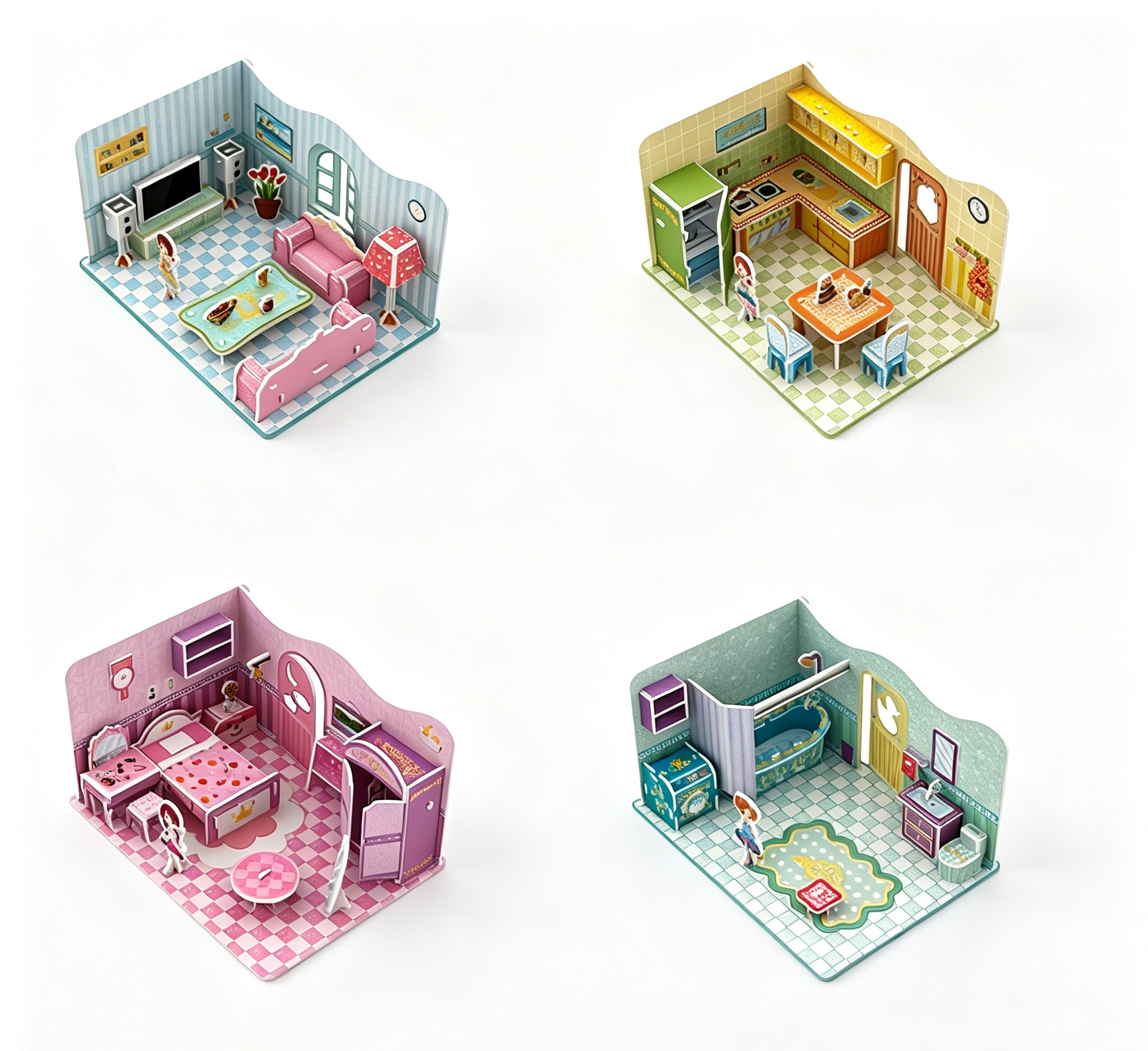 Girl's Hut Series 3d Puzzle